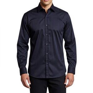 LE CHATEAU Striped Tailored Button Down Shirt